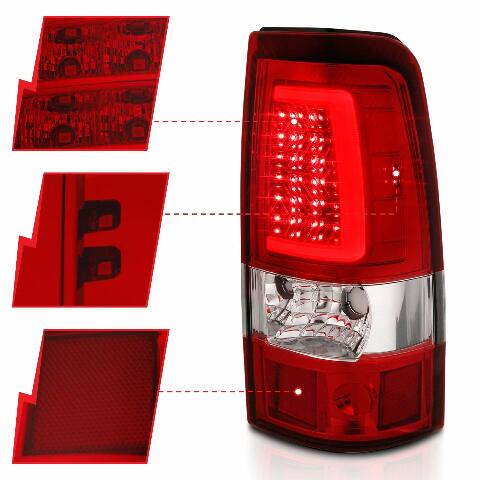 ANZO USA 311335 Taillamps Compatible with Chevrolet Silverado 1500