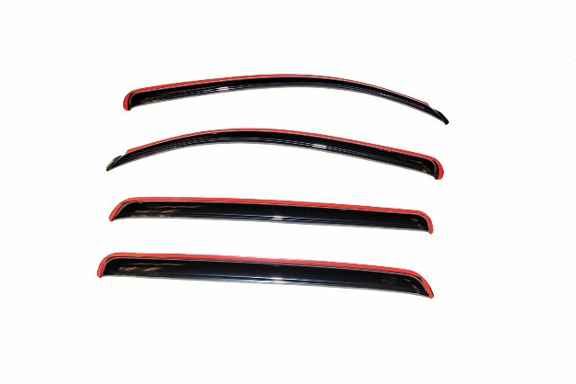 AVS Auto Ventshade in-Channel Rain Guards Compatible with Toyota Tundra Crewmax | Window Vent Visors, 4 pcs. - Smoke | 09 1943