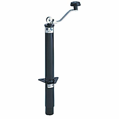 BAL 29033 A-Frame Model Tongue Jack – 5,000 lb. Capacity Manual Jack Compatible with RVs & Utility Trailers – Topwind Crank, Bolt-On Mount