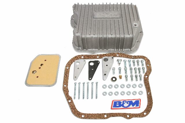B&M 10280 Transmission Cast Deep Pan, Brushed Finish TF727 518&61848RE Cummins
