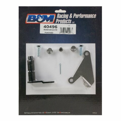 B&M 40496 Bracket and Lever Kit For Ford AOD