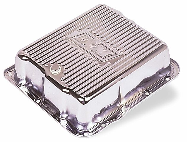 B&M 70289 Chrome Steel Extra Depth Transmission Pan