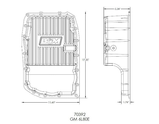 B&M 70392 Cast Alum (Deep Pan)