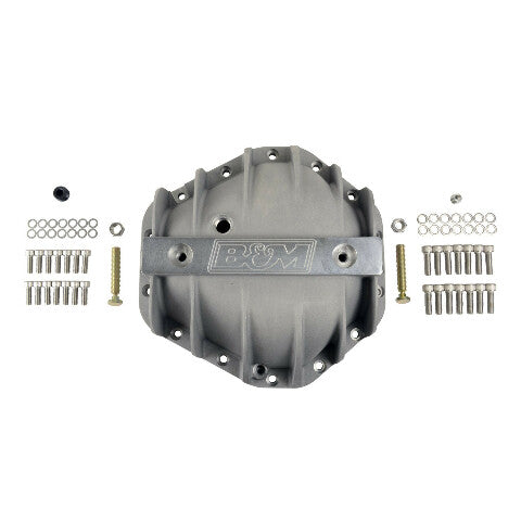 B&M 70501 Cast Aluminum Differential Cover Compatible with GM 10.5" 14 Bolt