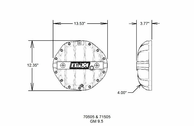 B&M 70505 Differential Cover