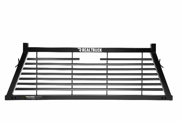RealTruck Backrack Louvered Rack Frame Only | Black, No Drill | 12800 | Compatible with Ford F-250/F-350/F-450 Super Duty; Dodge RAM 1500/2500/3500; Ford F-250/F-350/F-450 & Others 2002-2025