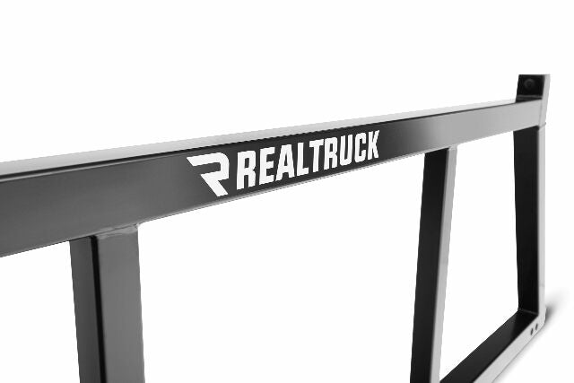 RealTruck BACKRACK Open Rack Frame Only | Black, No Drill | 14800 | Compatible with Chevrolet/GMC Silverado/Sierra 2500/3500HD; Dodge RAM 1500/2500/3500; 2004-2025 Nissan Titan & Others 2017-2025
