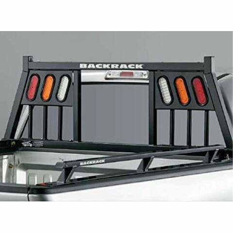 RealTruck Backrack Three Light Rack Frame Only | Black, No Drill | 148TL | 2001-2025 Chevrolet/GMC Silverado/Sierra 2500/3500HD; 2017-2025 Dodge RAM 1500/2500/3500; 2004-2025 Nissan Titan & Others