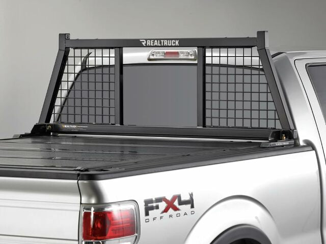 RealTruck Backrack Half Safety Rack Frame Only | Black, No Drill | 149SM | Compatible with Chevrolet/GMC Silverado/Sierra 1500; & 2022-2025 Toyota Tundra; 2004-2025 Ford F-150 & Others 2008-2019
