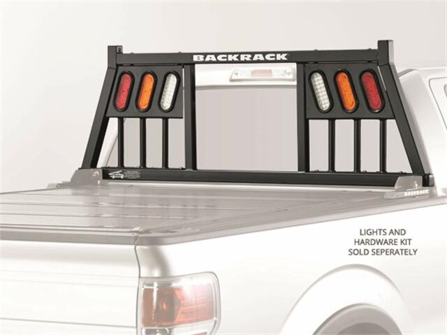 RealTruck Backrack Three Light Rack Frame Only | Black, No Drill | 149TL | Compatible with Chevrolet/GMC Silverado/Sierra 1500; & 2022-2025 Toyota Tundra; 2004-2025 Ford F-150 & Others 2008-2019