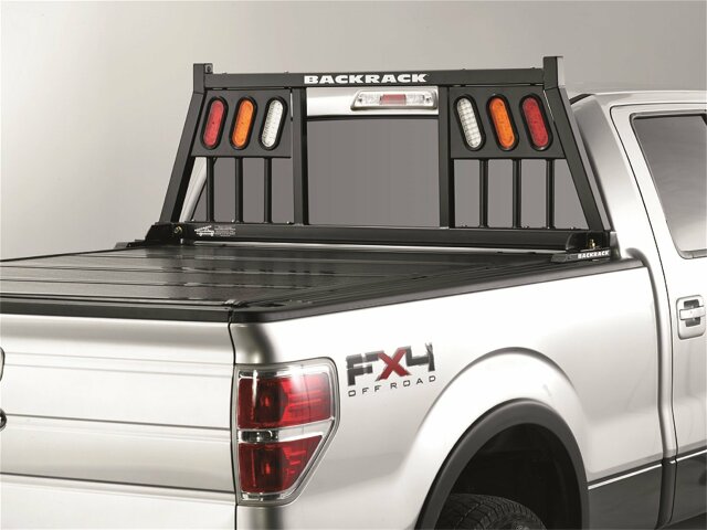 RealTruck Backrack Three Light Rack Frame Only | Black, No Drill | 149TL | Compatible with Chevrolet/GMC Silverado/Sierra 1500; & 2022-2025 Toyota Tundra; 2004-2025 Ford F-150 & Others 2008-2019