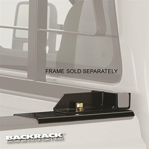 RealTruck Backrack Hardware Kit Compatible with use w/ 31" Toolbox, Black, No Drill | 30112TB31 | Compatible with Ford F-150 2004-2014