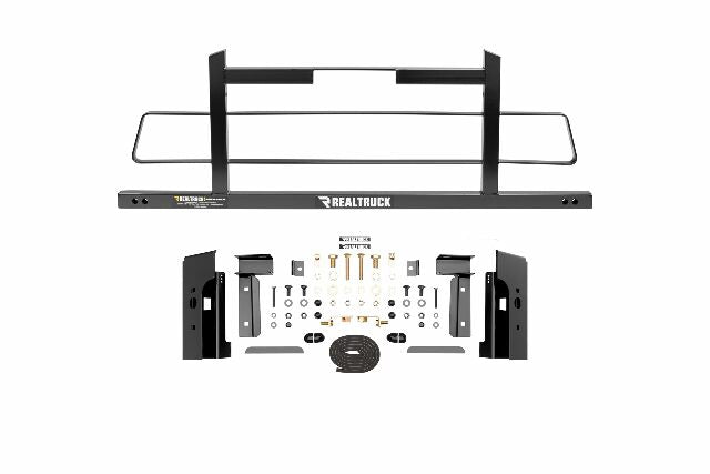 RealTruck Backrack Hardware Kit Compatible with use w/Wide-Top Tonneau, Black, No Drill | 50124 | Compatible with Chevrolet/GMC Silverado/Sierra 2500 HD/3500 HD 2019-2025