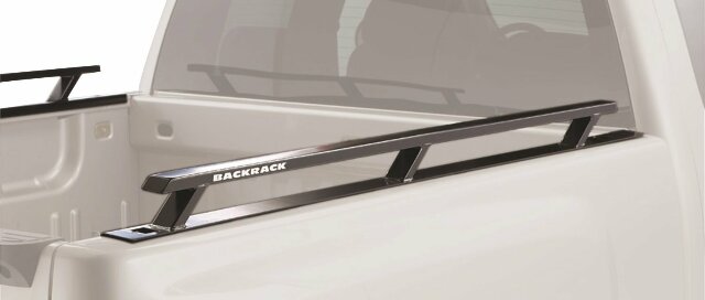 RealTruck Backrack Side Rails to use w/Standard Bed | Black, No Drill | 65521 | Fits 2017-2025 Ford F-250/F-350/F-450 6.5' Bed Aluminum Body