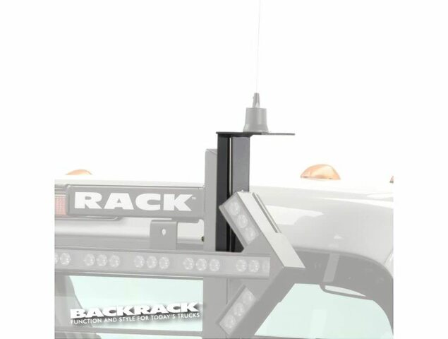 RealTruck Backrack Light Bracket 10.5" Base | Black, Driver Side | 91001 | Universal w/Backrack Frame's