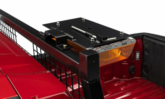 RealTruck Backrack Flooding Light Bracket, 16X7 | Center Mount, Black | 91002RECF | Universal w/Backrack Frame's