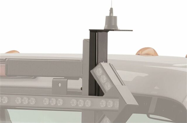 RealTruck Backrack Antenna Mounting Bracket | Driver/Passenger Side, Black | 91008 | Universal w/Backrack Frame's