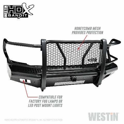 Westin 58-31175 HDX Bandit Front Bumper Fits 10-18 2500 3500 Ram 2500 Ram 3500