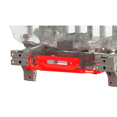 Bulldog Winch 20353- Jeep JL Winch Mount 18-Pres Wrangler JL W/Oe Steel Winch Mount Bumper,Black