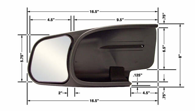 CIPA Mirrors 10800 Custom Towing Mirror Set