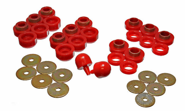 Energy Suspension 2.4107R Body Mount Set Fits 97-06 Wrangler (TJ)