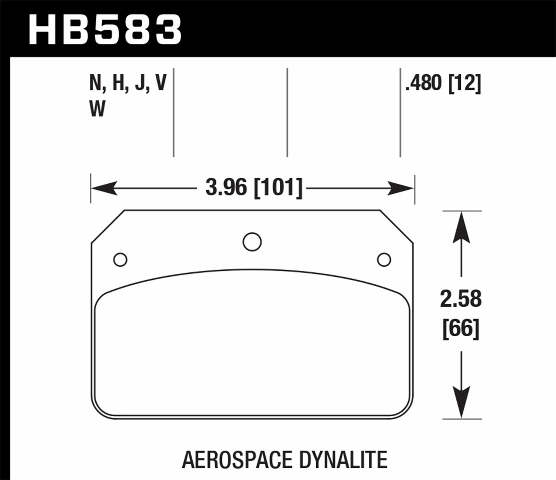 Hawk Performance HB583J.480 DR-97 Disc Brake Pad