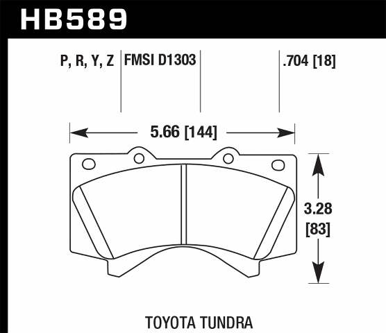 Hawk Performance HB589P.704 SuperDuty Disc Brake Pad