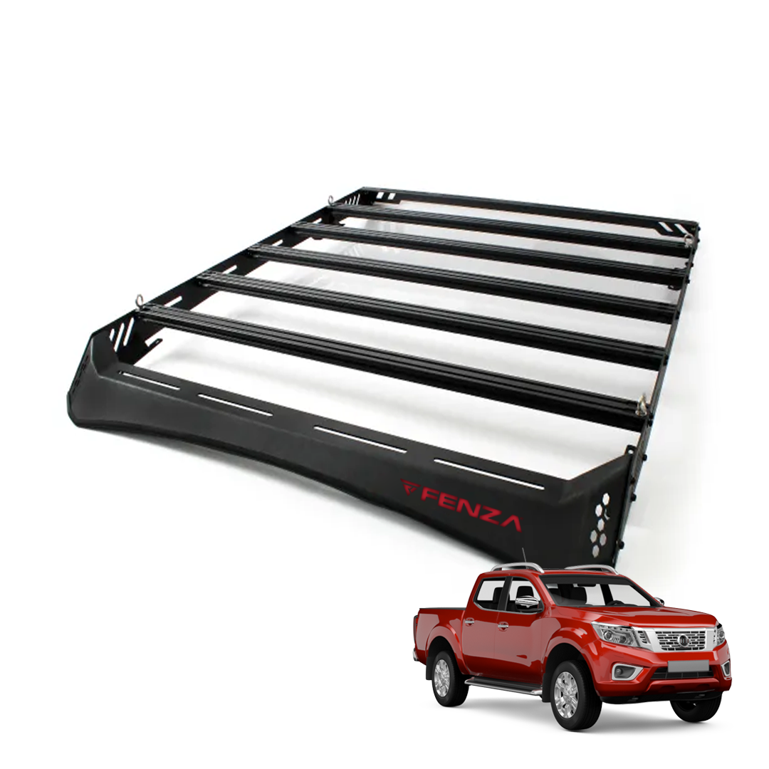 Black powder-coated roof rack for Nissan Frontier 2015+