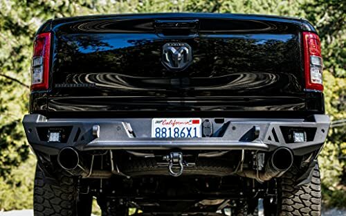 Body Armor 4x4 DG-2966 Rear Replacement Bumper Compatible with Ram 1500, Black