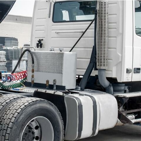 Buyers Products UR50A 50 Gallon Upright Aluminum Hydraulic Reservoir, Lightweight, With Baffles & Sight Gauge, Hydraulic Tank Compatible with Trucks