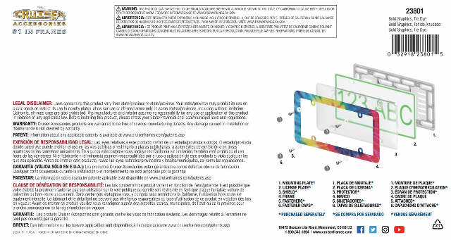 Cruiser Accessories 23801 License Plate Frames