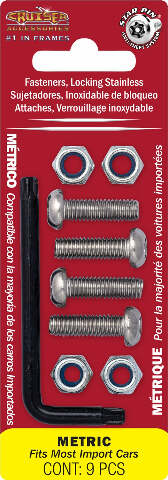 Cruiser Accessories 81300 License Plate Fasteners
