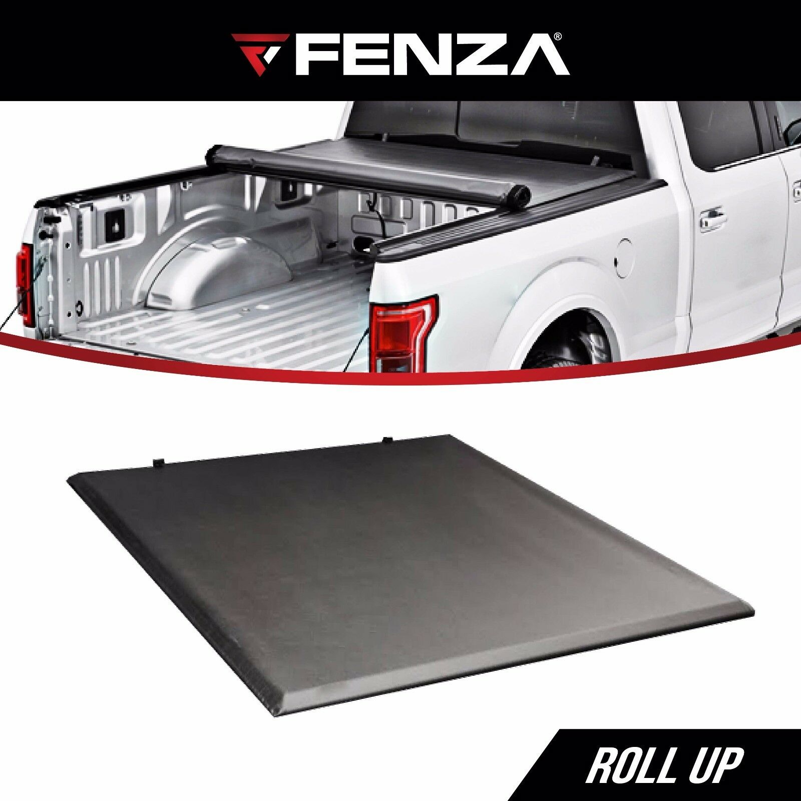 Soft Roll Up Tonneau Cover Fit 12-21 Ford Ranger (Double Cab, Export Model)