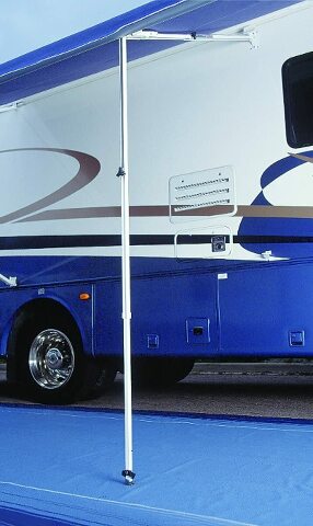 Carefree 902865White Rafter 6 with Automatic Awning and Ground Support