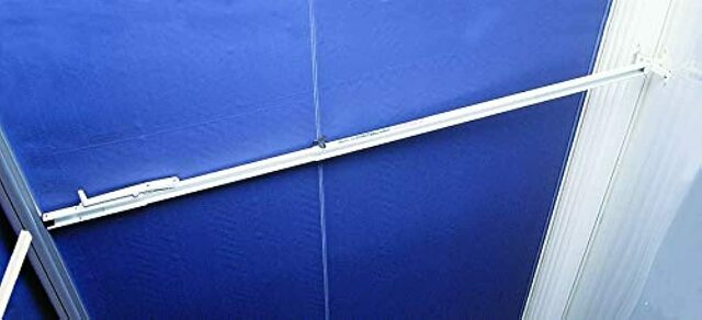Carefree 902865White Rafter 6 with Automatic Awning and Ground Support