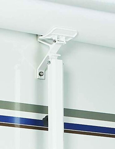 Carefree 902865White Rafter 6 with Automatic Awning and Ground Support