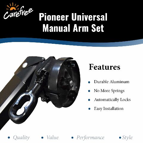 Carefree 971601 Black 68" to 81" Pioneer Lite Awning Arm
