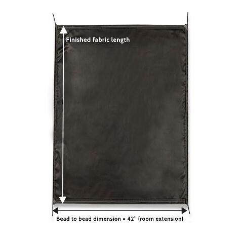 Carefree Universal RV Slideout Awning Fabric Replacement (200" x 159") - Cut to Compatible with Length, Standard RV Slide Room Extension Awning with FLXguard Protection Compatible with Pop Out Room (Black)