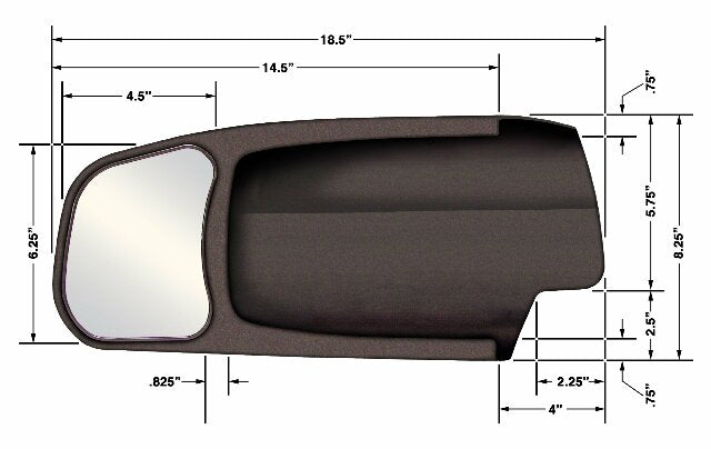 CIPA 11400 Dodge Custom Towing Mirror