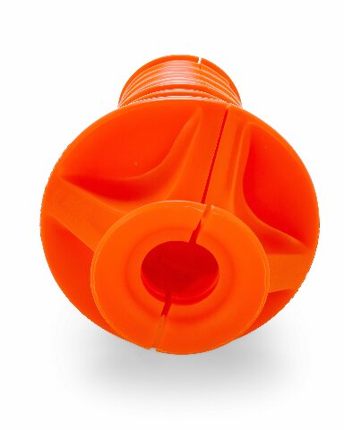 Camco 40075 Rhino Toilet Flush Valve Prop -Compatible with Onto Tank Rinser To Hold RV Toilet Valve Open Compatible with Cleaning, Prevents Toilet Valve Damage During Cleaning and Minimizes Splashing, Red, Standard