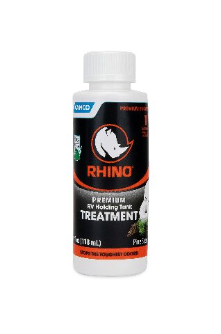 Camco RhinoFLEX Premium Enzyme RV Holding Tank Treatment Singles | Features a Biodegradable Septic Safe Formula, a Pine Scent, and is Ideal Compatible with RVing, Boating, and More | (8) 4 oz Bottles (41511)