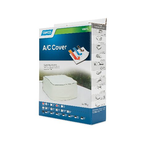 Camco 45392 Vinyl Air Conditioner Cover. Fits Dometic Brisk Air Models (White)
