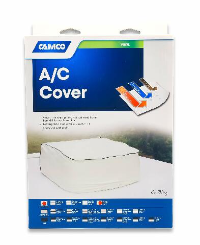 Camco 45399 Vinyl Air Conditioner Cover (Compatible with Dometic Brisk II White)