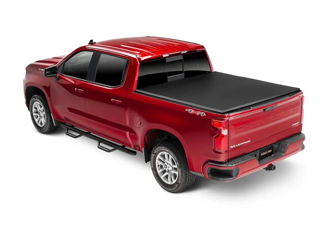 Rugged Liner E3-C819 Rugged Liner E-Series Vinyl Folding Tonneau Cover Compatible with Chevrolet Silverado 1500-8 FT