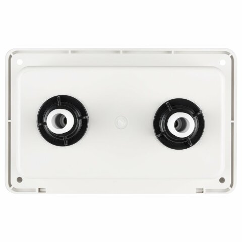 Dura Faucet DF-SA185-WT RV Exterior Spray Box with Hot/Cold Quick Connect Faucet (White)
