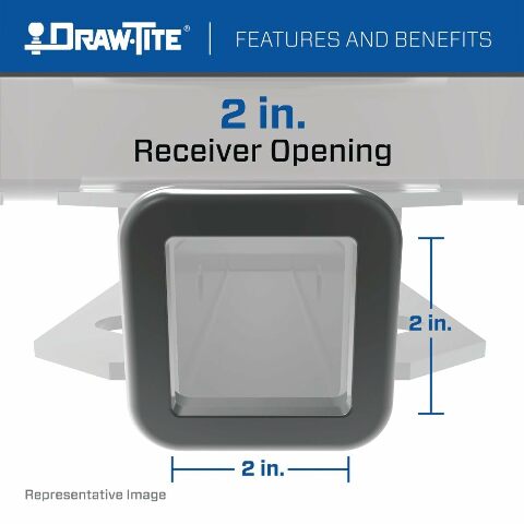 Draw-Tite 4 Ultra Frame Class 5 Trailer Hitch, 2 Inch Square Receiver, Compatible with Chevrolet, Ford and GMC Selected Models (Please Verify Vehicle Application) 1938