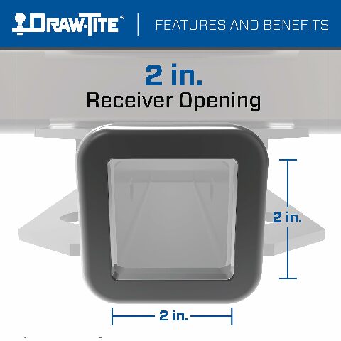 Draw-Tite 41944 Ultra Frame Class 5 Trailer Hitch, 2 Inch Square Receiver, Black, Compatible with Chevrolet Silverado : GMC Sierra