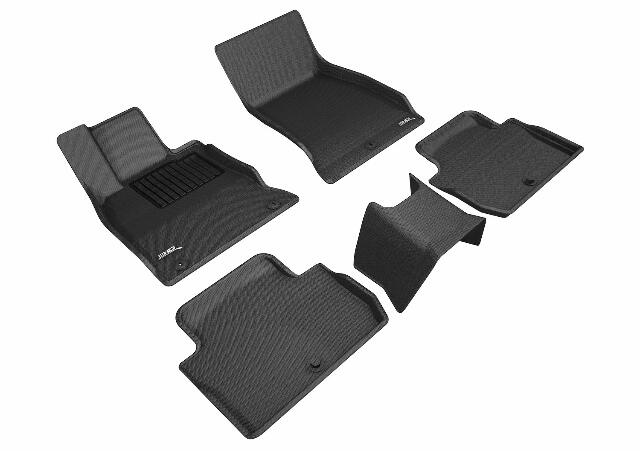 3D MAXpider Custom Compatible with KAGU Floor Mat (BLACK) Compatible with KIA STINGER RWD - Full Set 2018-2023