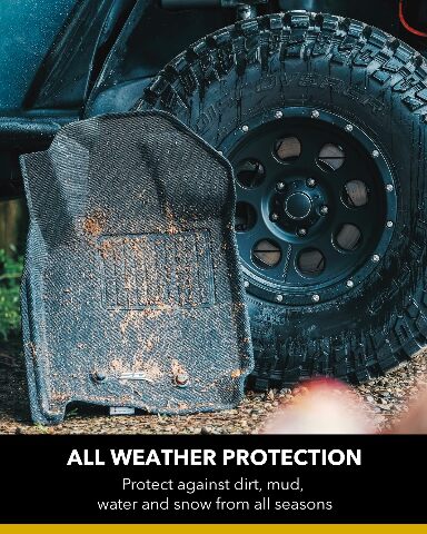 3D MAXpider Custom Compatible with KAGU Floor Mat (BLACK) Compatible with KIA STINGER RWD - Full Set 2018-2023