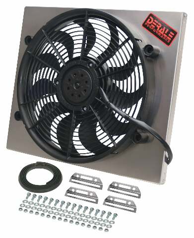 ELEC FAN RAD 21 W/SHRD ASSY